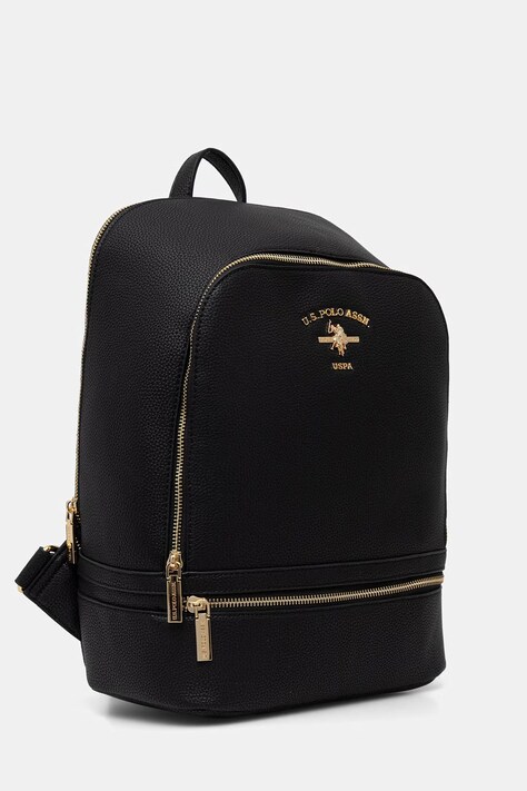 U.S. Polo Assn. рюкзак жіночий зі штучної шкіри STANFORD — SS26-PKD02Z, чорний — фото 2