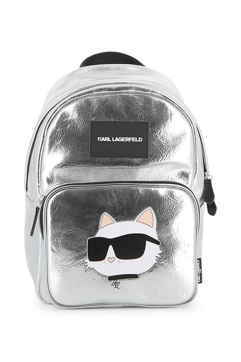 Karl Lagerfeld plecak dziecięcy kolor szary mały z aplikacją Z31215