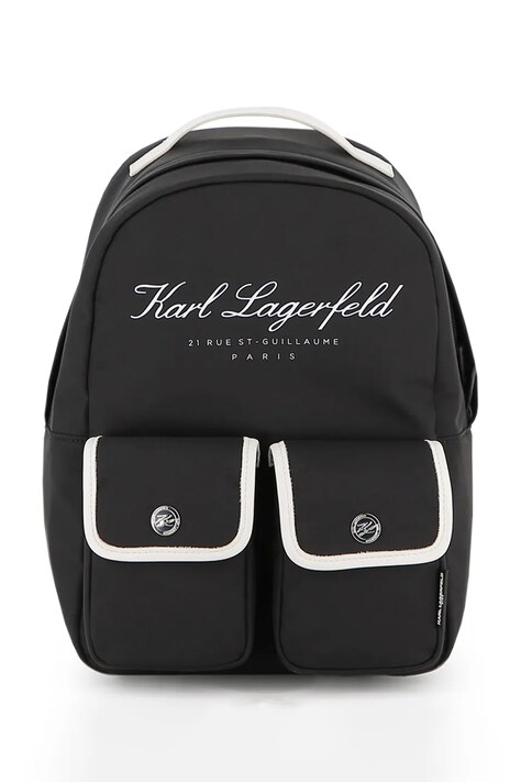 Karl Lagerfeld plecak dziecięcy kolor czarny mały z aplikacją Z31216