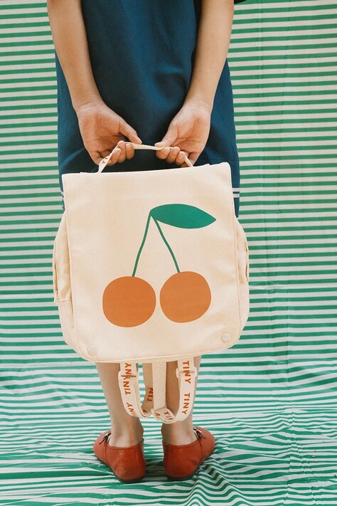 Tinycottons detský ruksak CHERRIE TODDLER BACKPACK žltý SS26-517