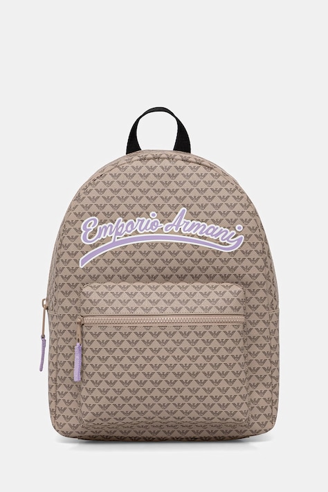 Detský ruksak Emporio Armani béžová farba, veľký, s potlačou, EB000840 AF24406