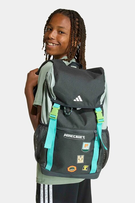 adidas Performance plecak dziecięcy MINECRAFT kolor czarny duży z nadrukiem KA9900