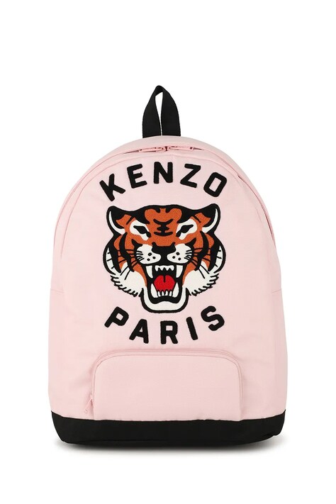 Detský ruksak Kenzo Kids ružová farba, malý, s nášivkou, K61836