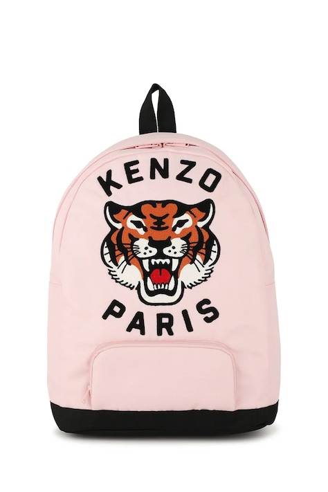 Detský ruksak Kenzo Kids ružová farba, malý, s nášivkou, K61836