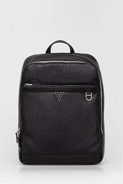 Kožni ruksak Guess MONACO za muškarce, boja: crna, veliki, bez uzorka, HMMOGR P6145