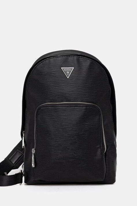 Guess plecak MILANO męski kolor czarny mały z aplikacją HMMIPW P6202