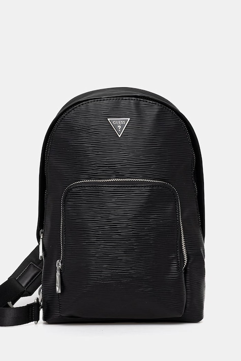 Guess plecak MILANO męski kolor czarny mały z aplikacją HMMIPW P6202