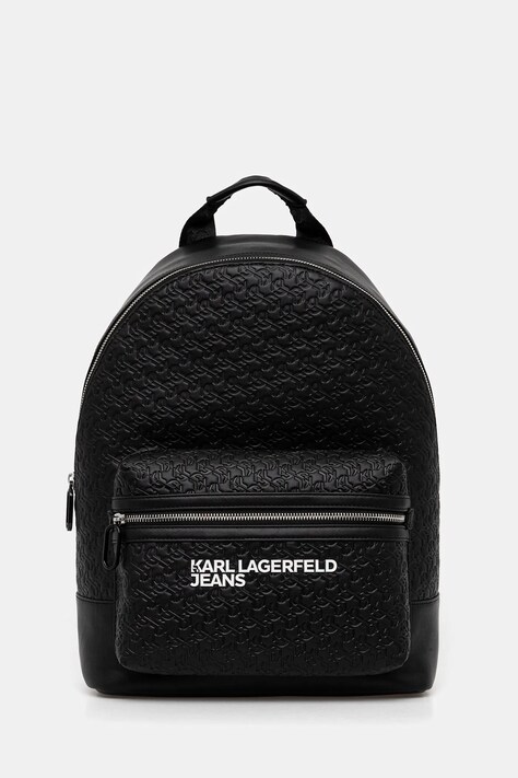 Karl Lagerfeld Jeans plecak kolor czarny duży wzorzysty B1M30141