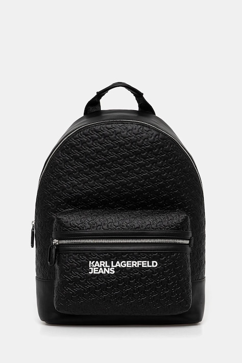 Ruksak Karl Lagerfeld Jeans čierna farba, veľký, vzorovaný, B1M30141