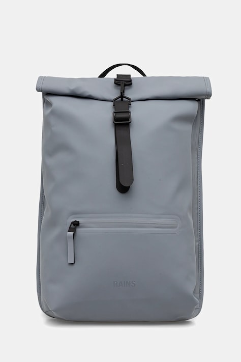 Rains plecak 13320 Rolltop Rucksack W3 kolor szary duży gładki 13320