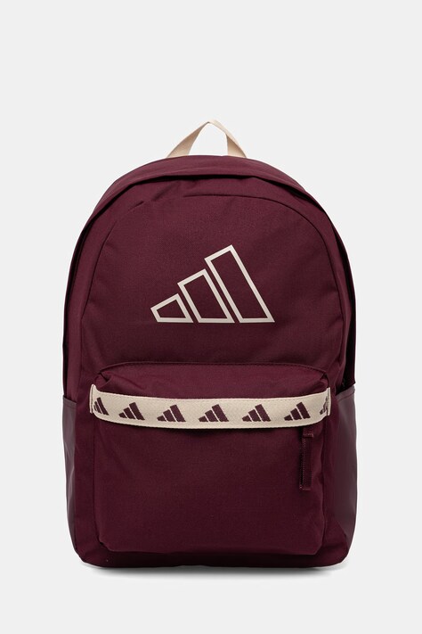 adidas plecak kolor bordowy duży z nadrukiem KE5636