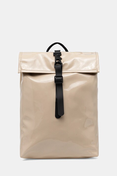 Σακίδιο πλάτης Rains 13330 Rolltop Rucksack Mini W3 χρώμα: μπεζ, 13330