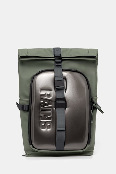 Rains rucsac 13430 Texel Moulded Backpack W3 culoarea verde, mare, uni, 13430