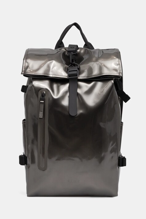 Σακίδιο πλάτης Rains 14590 Rolltop Rucksack Large W3 χρώμα: ασημί, 14590
