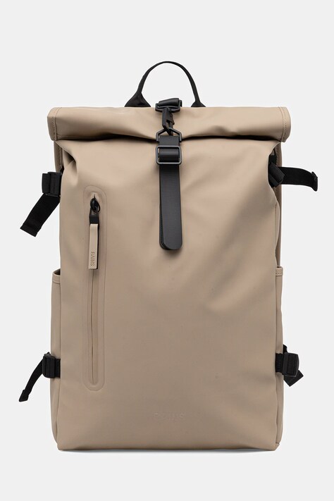 Σακίδιο πλάτης Rains 14590 Rolltop Rucksack Large W3 χρώμα: μπεζ, 14590