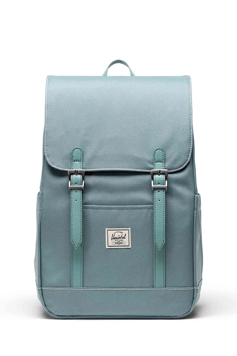 Herschel plecak Retreat™ Small kolor zielony duży gładki 11400-07149-OS