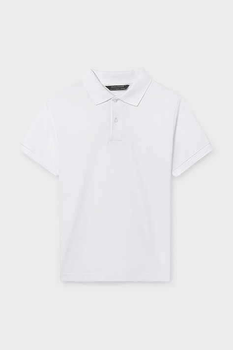Παιδικά βαμβακερά μπλουζάκια πόλο Mayoral χρώμα: άσπρο, 890