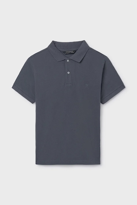 Παιδικά βαμβακερά μπλουζάκια πόλο Mayoral χρώμα: μαύρο, 890