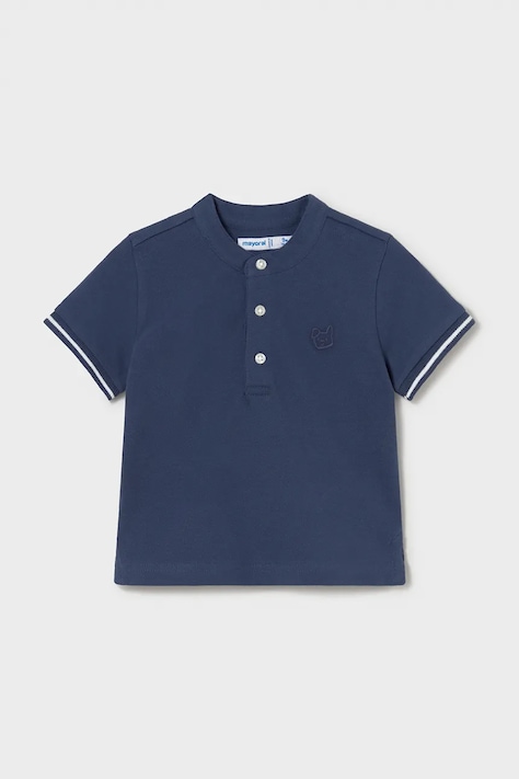 Detské polo tričko Mayoral tmavomodrá farba, jednofarebné, 1106