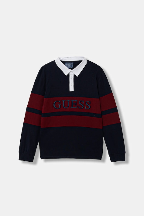 Guess polo bawełniane dziecięce kolor granatowy L6RP04 KCNQ4