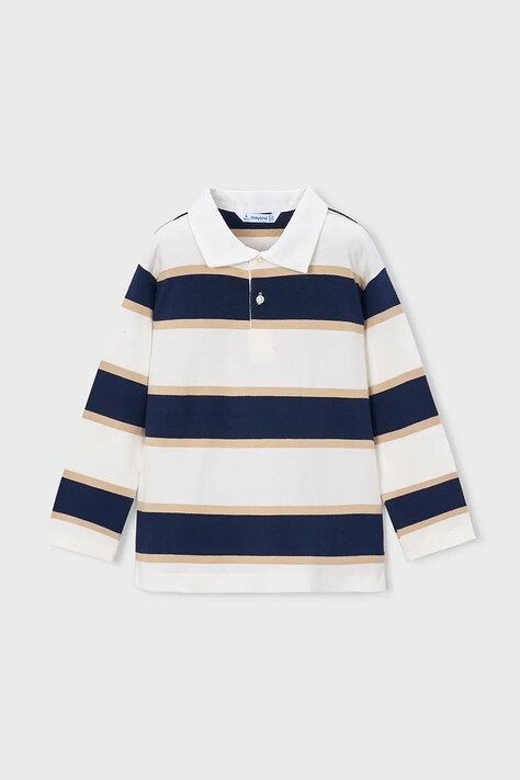 Mayoral longsleeve bawełniany dziecięcy kolor biały wzorzysty 3111