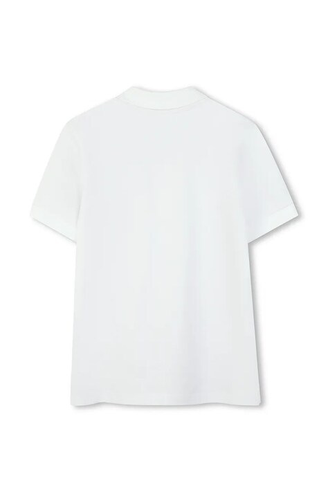 HUGO polo dziecięce kolor biały gładki G01186