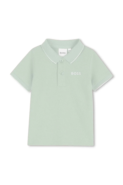BOSS polo in lana bambino/a colore turchese J52713