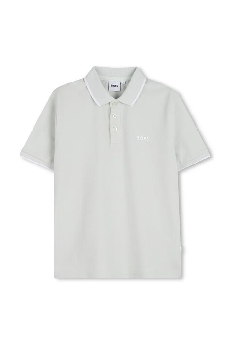Dječja polo majica BOSS boja: tirkizna, bez uzorka, J53169