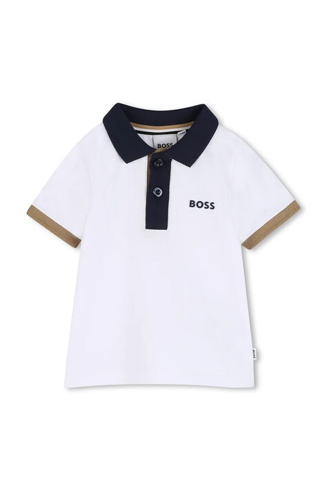 BOSS polo neonato/a colore bianco J52878