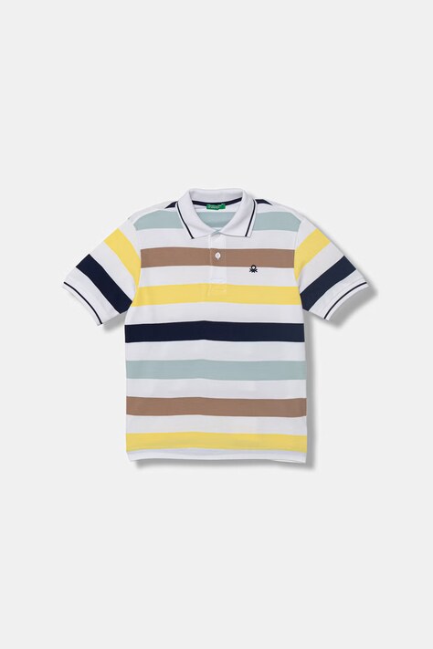 United Colors of Benetton πόλο Παιδικό βαμβακερό πολύχρωμο 37JJC3023