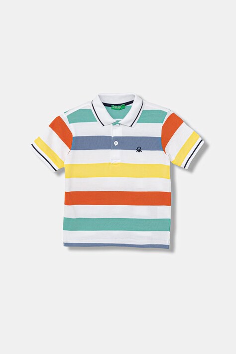 United Colors of Benetton polo dziecięce bawełniane multicolor 37JJG3012