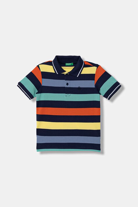 United Colors of Benetton polo dziecięce bawełniane multicolor 37JJG3012