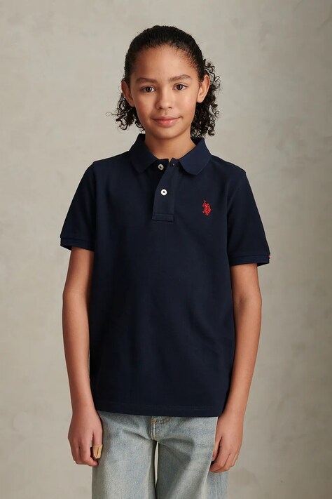 U.S. Polo Assn. polo męskie bawełniane granatowe USP3312