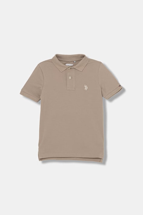 U.S. Polo Assn. polo majica otroška bombažna bež USP3312