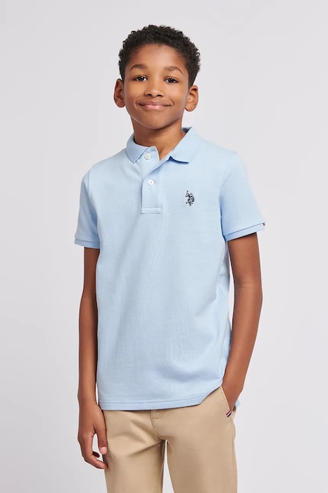 U.S. Polo Assn. polo dziecięce bawełniane niebieskie USP2369