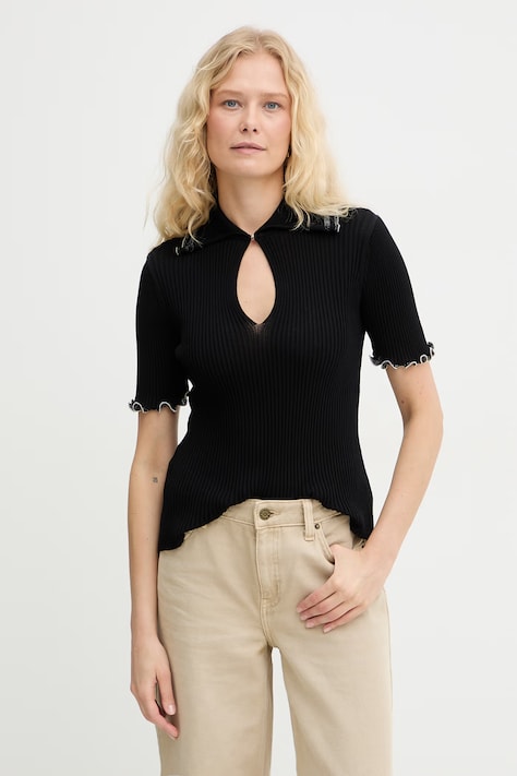 Pinko tričko dámske s bavlnou čierne 106287 A343