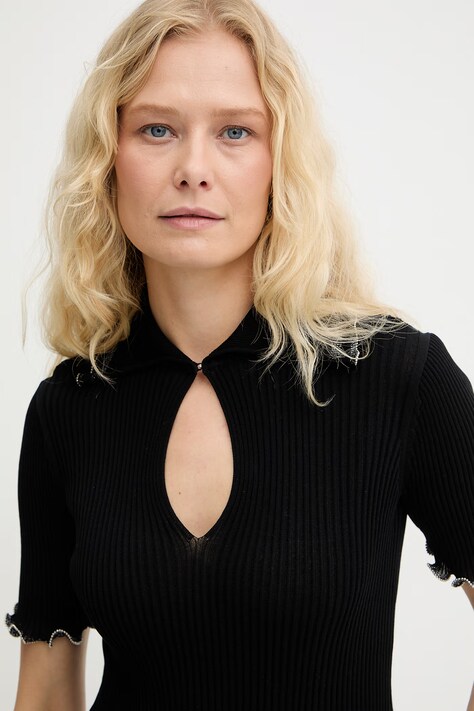 Pinko tričko dámske s bavlnou čierne 106287 A343