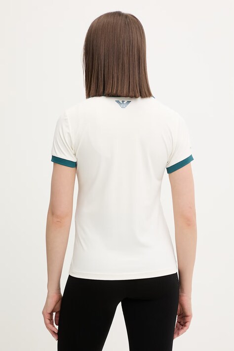 Тренувальна футболка EA7 Emporio Armani — SS26-POD00J, бежевий — фото 3