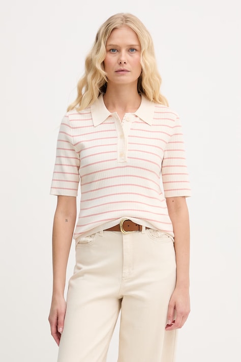 Mos Mosh polo Caliz damski kolor różowy 176710