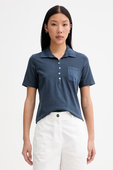 Marc O'Polo polo dámské bavlněné modré 5000013270