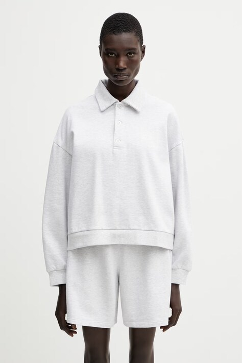 Carhartt WIP W' Brenta Polo Sweat polo bawełniane damskie szare I036291.00T60