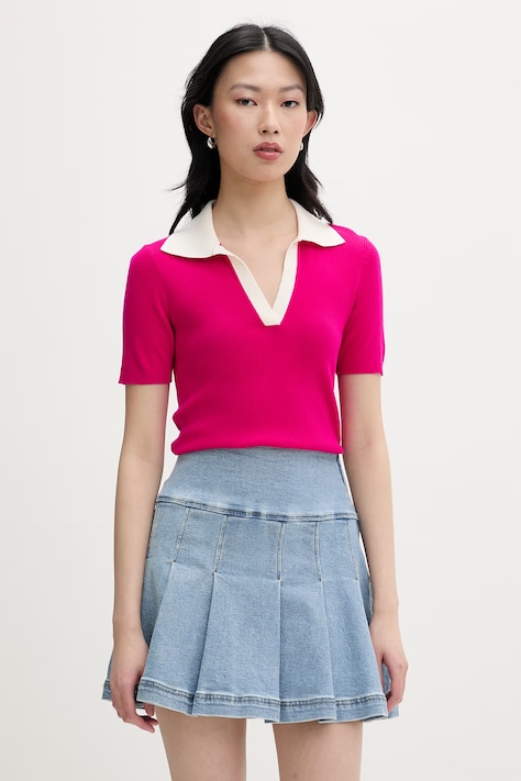 From Future polo swetrowe damskie wełniane różowe WPP02875