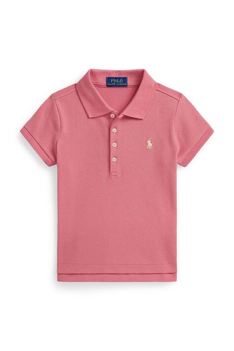 Polo Ralph Lauren polo dziecięce kolor różowy z kołnierzykiem 312698589512