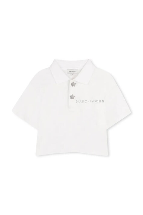 Marc Jacobs polo dziecięce bawełniane białe W60739