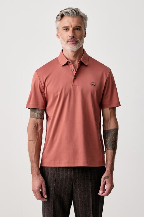 BOSS T-shirt męski bawełniany C-Parris 01 bordowy 50555829