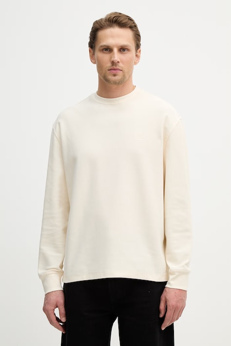 Guess bluza męskie kolor beżowy gładka M6RP07 KD231