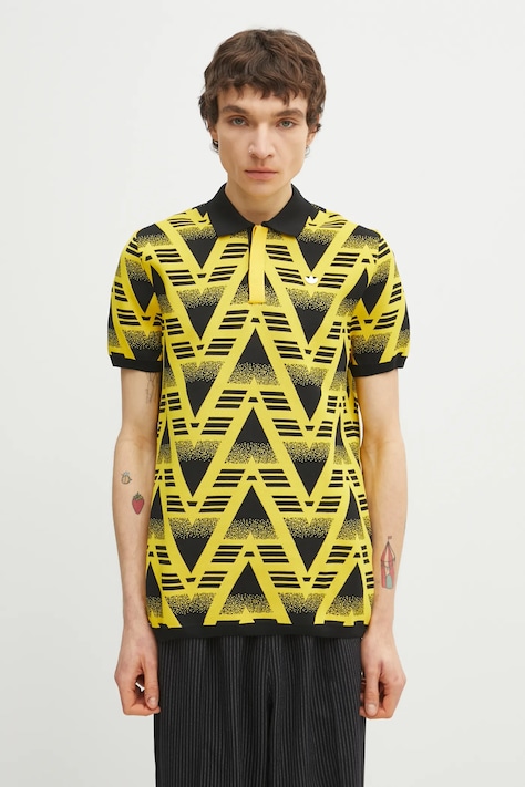adidas Originals polo AOP Polo uomo colore giallo KE4610