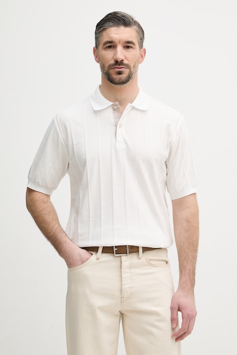 Paul&Shark polo męskie bawełniane beżowe 26411632