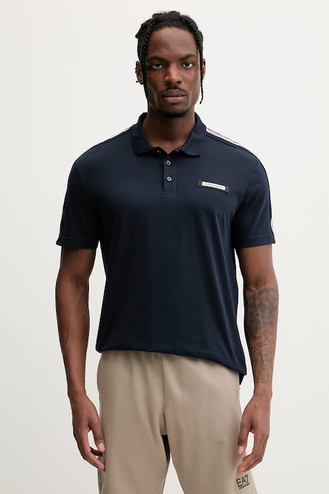 EA7 Emporio Armani t-shirt męski bawełniany granatowy AF10375.7M001477