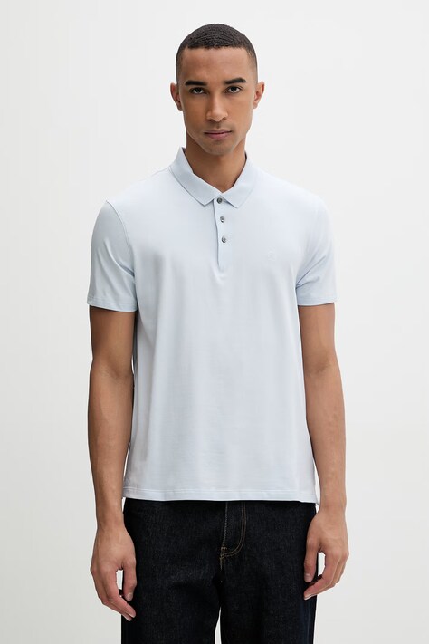 Calvin Klein polo męskie z bawełną białe LV04LF200G